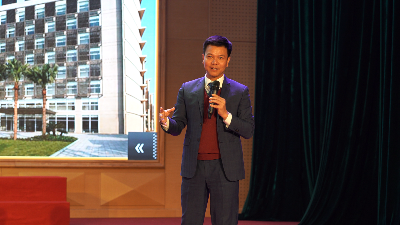 Ông Phạm Văn Nam – Phó Tổng Giám đốc Kinh doanh và Dịch vụ – đại diện Đơn vị phát triển dự án MBLand và CĐT Sinh Thái Đại Dương chia sẻ tâm huyết về dòng sản phẩm Ruby Suites
